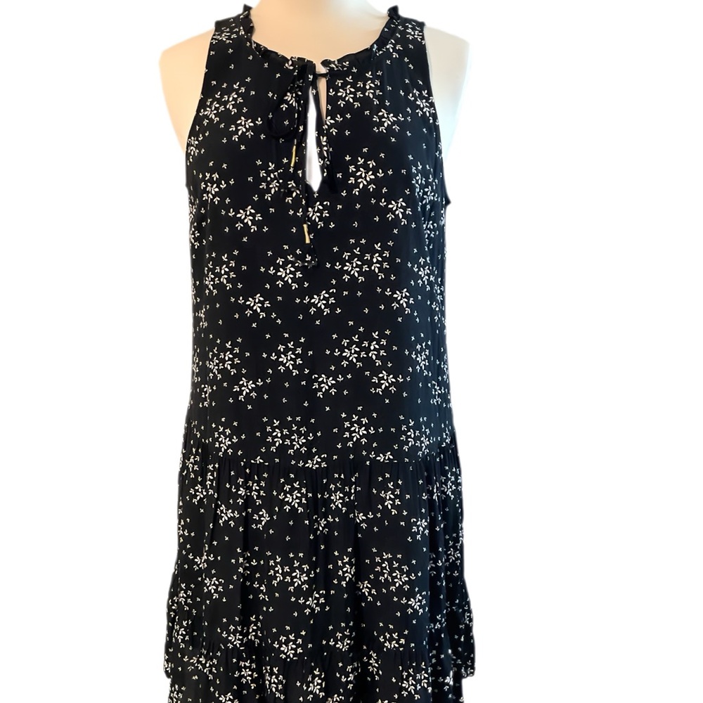 Sanctuary Floral Black Sleeveless Dress NWT